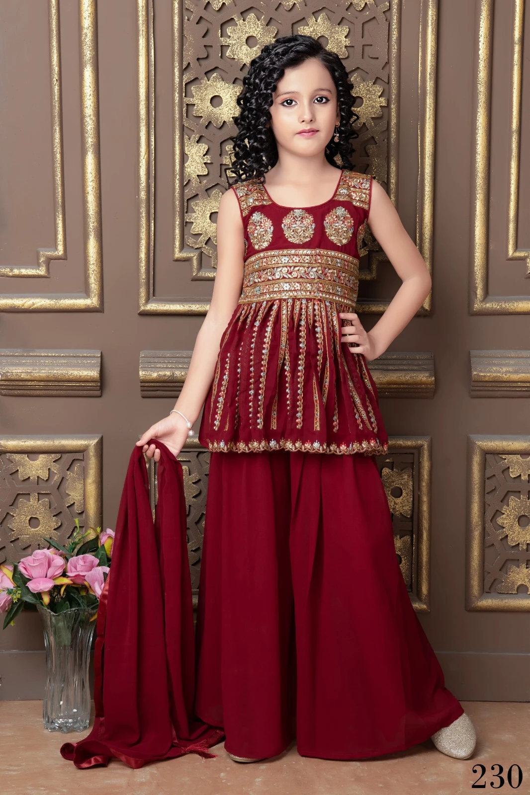 Vardan Ethnic Aaradhna Vol 30 Faux Georgette Wholesale Kidswear Lehenga Catalog — Singles, MPA wholesale from Surat - Gallery Image 2